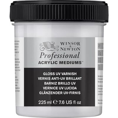 Winsor & Newton Vernice acrilica lucida, resistente ai raggi UV, 225 ml Winsor & Newton Vernice acrilica lucida, resistente ai raggi UV, 225 ml