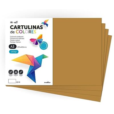 m-office - A4 - marrone - 180g - Cartoncino colorato m-office - A4 - marrone - 180g - Cartoncino colorato