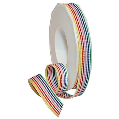 Morex Striped Polyester Grosgrain Ribbon, Party Decorations, Gift Wrapping, Fun Patterns, 5/8" by 20 yd., Candy Stripe Morex Striped Polyester Grosgrain Ribbon, Party Decorations, Gift Wrapping, Fun Patterns, 5/8" by 20 yd., Candy Stripe