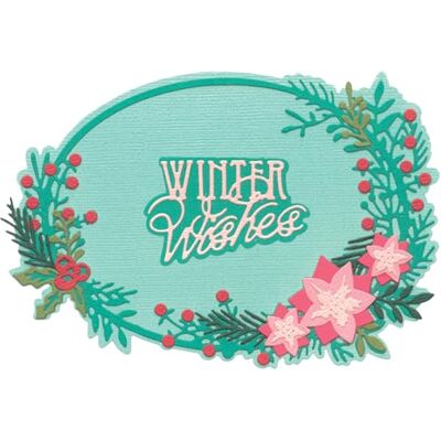 Sizzix Thinlits, set di fustelle Winter Wishes #2 di Jen Long Sizzix Thinlits, set di fustelle Winter Wishes #2 di Jen Long