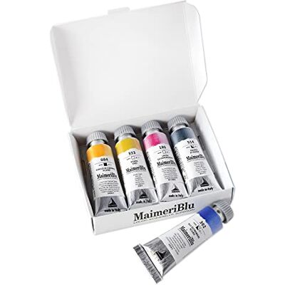 Maimeri Scatola 5 Colori da 12ml Assortiti Colori Acquerello Linea Blu Maimeri Scatola 5 Colori da 12ml Assortiti Colori Acquerello Linea Blu