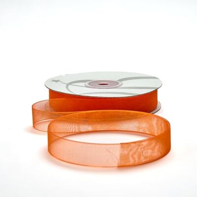 BARATTI Nastro Organza 10mm x 50m Decorativo in Poliestere Trasparente, Per Bomboniere, Regali, Feste, Fai da Te, Matrimonio, Compleanno, Artigianato, Natale, Decorazioni (Arancio) BARATTI Nastro Organza 10mm x 50m Decorativo in Poliestere Trasparente, Per Bomboniere, Regali, Feste, Fai da Te, Matrimonio, Compleanno, Artigianato, Natale, Decorazioni (Arancio)