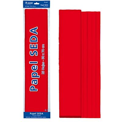 DOHE Carta seta 25 fogli, 50x70 cm, rossa DOHE Carta seta 25 fogli, 50x70 cm, rossa