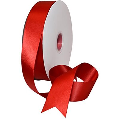 Morex Double Face Satin 1.5 inch by 100 Yards Rosso Morex Double Face Satin 1.5 inch by 100 Yards Rosso