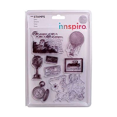 INNSPIRO - Timbri acrilici, Colore Trasparente, Pequeño, INNSPIRO - Timbri acrilici, Colore Trasparente, Pequeño,