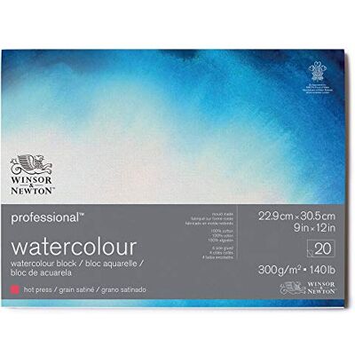 Bloc di acquerello professionale Winsor & Newton - 300gsm - 20 fogli Bloc di acquerello professionale Winsor & Newton - 300gsm - 20 fogli