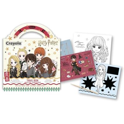 CRAYOLA Album da Viaggio Harry Potter, Set Creativo con Pagine attività e da Disegno, Stencil, Adesivi, Scratch Art, per Bambini da 3 Anni, CRAYOLA Album da Viaggio Harry Potter, Set Creativo con Pagine attività e da Disegno, Stencil, Adesivi, Scratch Art, per Bambini da 3 Anni,