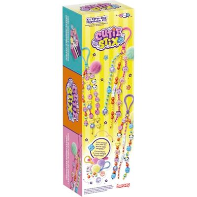 Lansay CUTIE STIX Kit Déco Portachiavi Creazione di personalizzati con perline, charms e fili Attività creativa DIY dai 4 anni 5 portachiavi da assemblare e personalizzare Lansay CUTIE STIX Kit Déco Portachiavi Creazione di personalizzati con perline, charms e fili Attività creativa DIY dai 4 anni 5 portachiavi da assemblare e personalizzare