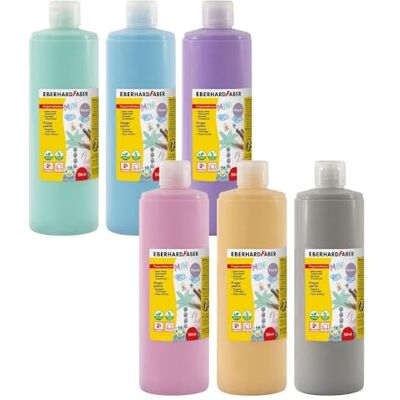 Colori pastello per dita Eberhard Faber - Set da 6 Colori pastello per dita Eberhard Faber - Set da 6