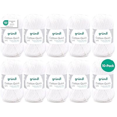 Gründl Cotton Quick Uni Filato - Versatile per Maglia e Uncinetto Gründl Cotton Quick Uni Filato - Versatile per Maglia e Uncinetto