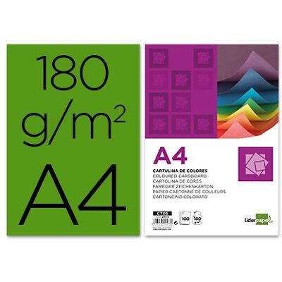 Liderpapel 180g A4 Abete Verde Cartoncino - Cartoncino Liderpapel 180g A4 Abete Verde Cartoncino - Cartoncino