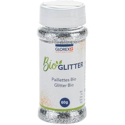 Glorex Glitter organico fine, 60 g nel colore argento, glitter composto da cellulosa, per decorare biglietti d'auguri, artigianato e molto altro. Glorex Glitter organico fine, 60 g nel colore argento, glitter composto da cellulosa, per decorare biglietti d'auguri, artigianato e molto altro.