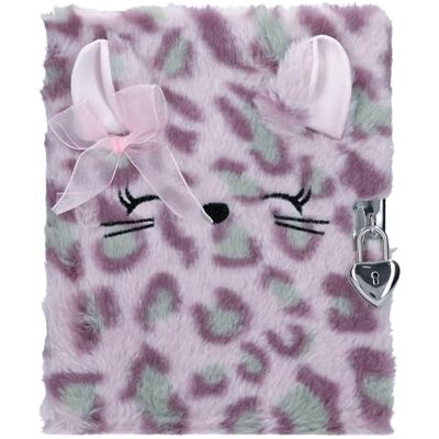 Depesche 14200 TOPModel Cosy Cat Diario con Chiusura a Cuore e Chiave, Libro in Lilla, con Pelliccia di Leo Viola, Incluse 96 Pagine Finemente Foderate e illustrate a Colori Depesche 14200 TOPModel Cosy Cat Diario con Chiusura a Cuore e Chiave, Libro in Lilla, con Pelliccia di Leo Viola, Incluse 96 Pagine Finemente Foderate e illustrate a Colori