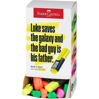 Faber-Castell Set di evidenziatori TXTLNR, 60 evidenziatori neon per bambini e adulti, mini Faber-Castell Set di evidenziatori TXTLNR, 60 evidenziatori neon per bambini e adulti, mini