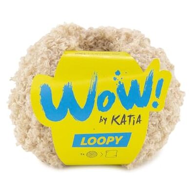 Katıa WOW! LOOPY di in gomitoli da 100 grammi e 60 metri. (151 Beige) Katıa WOW! LOOPY di in gomitoli da 100 grammi e 60 metri. (151 Beige)