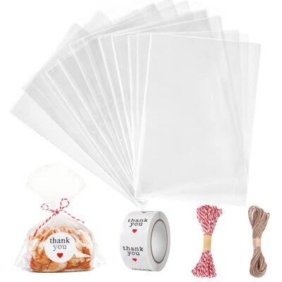Carehabi 200 pezzi di Sacchetti Cellophane sacchetti in plastica per confezionamento Cellophane Biscotto caramelle con perline regalo Carehabi 200 pezzi di Sacchetti Cellophane sacchetti in plastica per confezionamento Cellophane Biscotto caramelle con perline regalo