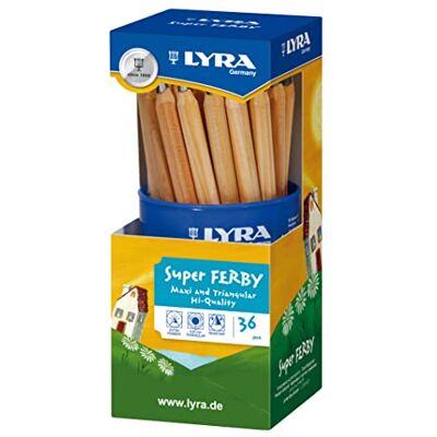 LYRA Super Ferby, matite colorate, colori assortiti non colorato 36 Graphitstifte LYRA Super Ferby, matite colorate, colori assortiti non colorato 36 Graphitstifte