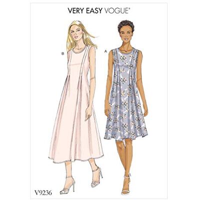 Butterick Vogue Patterns Medium Weight Linen Vestiti da Donna, Multicolore, Taglie 6 – 14 Butterick Vogue Patterns Medium Weight Linen Vestiti da Donna, Multicolore, Taglie 6 – 14