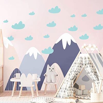 Ambiance Sticker Adesivi per bambini Montagne Scandinavie, Finka, 110 x 165 cm Ambiance Sticker Adesivi per bambini Montagne Scandinavie, Finka, 110 x 165 cm