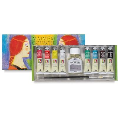 Maimeri Scatola Cartone Con 8 Tubi da 20ml Colori a Tempera Extrafini E Accessori Maimeri Scatola Cartone Con 8 Tubi da 20ml Colori a Tempera Extrafini E Accessori