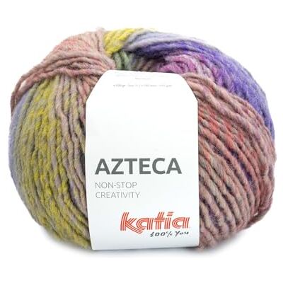 Katıa Lana Azteco gomitoli da 100 grammi e 180 metri. (7892 Lilla-Verde-Ocre) Katıa Lana Azteco gomitoli da 100 grammi e 180 metri. (7892 Lilla-Verde-Ocre)