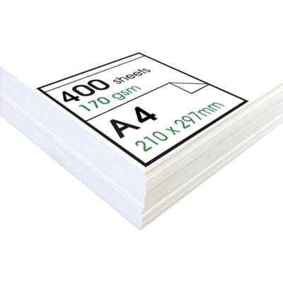 ArtWay Enviro A4 Carta per Cartucce Riciclata per Disegno Ideale per le applicazioni di arte secca 170gsm A4 (400 fogli) ArtWay Enviro A4 Carta per Cartucce Riciclata per Disegno Ideale per le applicazioni di arte secca 170gsm A4 (400 fogli)