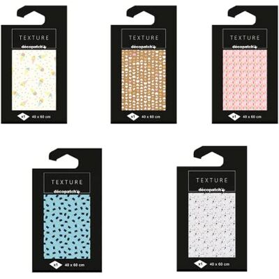 décopatch Decopatch(serie hobby creativi di Clairefontaine) TD784AMZC 5 bustine di décopatch Decopatch(serie hobby creativi di Clairefontaine) TD784AMZC 5 bustine di