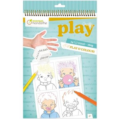 décopatch Avenue Mandarine , Taccuino di Coloriage Graffy Play 24 pagine (12 décopatch Avenue Mandarine , Taccuino di Coloriage Graffy Play 24 pagine (12