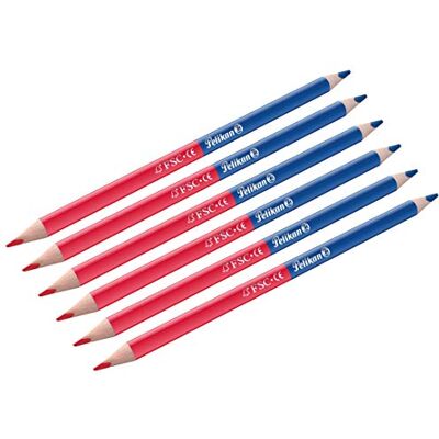 Pelikan 811118 Pastelli colorati (spessi, triangolari) (6 pezzi, sottili) Pelikan 811118 Pastelli colorati (spessi, triangolari) (6 pezzi, sottili)