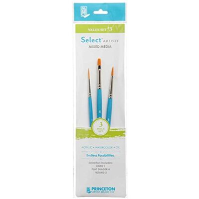 Princeton Art & Brush pennelli misti Select Artiste per olio, acrilico, acquerello Serie 3750, 103 Set Princeton Art & Brush pennelli misti Select Artiste per olio, acrilico, acquerello Serie 3750, 103 Set