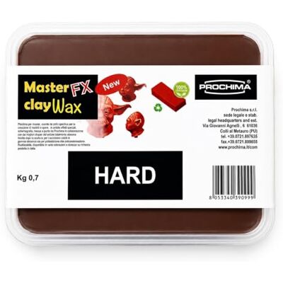 PROCHIMA , Plastilina Specifica per la Creazione di Modelli e Opere, Colore Rosso (Totalmente Atossico), 700 gr PROCHIMA , Plastilina Specifica per la Creazione di Modelli e Opere, Colore Rosso (Totalmente Atossico), 700 gr