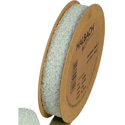 Halbach Seidenbänder Teddy Nastro decorativo in tessuto, larghezza: 20 mm, lunghezza: 10 m, per fai da te e cucire, colore: verde salvia Halbach Seidenbänder Teddy Nastro decorativo in tessuto, larghezza: 20 mm, lunghezza: 10 m, per fai da te e cucire, colore: verde salvia