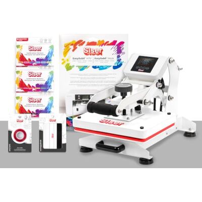 SISER Craft Press Go! Subli Pressa a Caldo con Kit Sublimazione SISER Craft Press Go! Subli Pressa a Caldo con Kit Sublimazione