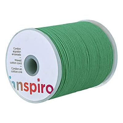 INNSPIRO - 260328 - Verde pAPPagallo - 2.0 mm - Cordon de cotone cerato INNSPIRO - 260328 - Verde pAPPagallo - 2.0 mm - Cordon de cotone cerato