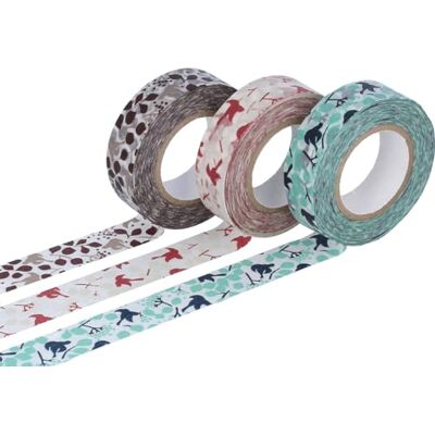 Classiky INNSPIRO Set 3 nastri adesivi masking tape washi message bird colori assortiti 15 mm x 15 m. Classiky INNSPIRO Set 3 nastri adesivi masking tape washi message bird colori assortiti 15 mm x 15 m.
