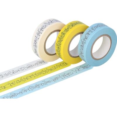 Classiky INNSPIRO Set 3 nastri adesivi masking tape washi Hoffmann und Mörike colori assortiti 15 mm x 15 m. Classiky INNSPIRO Set 3 nastri adesivi masking tape washi Hoffmann und Mörike colori assortiti 15 mm x 15 m.