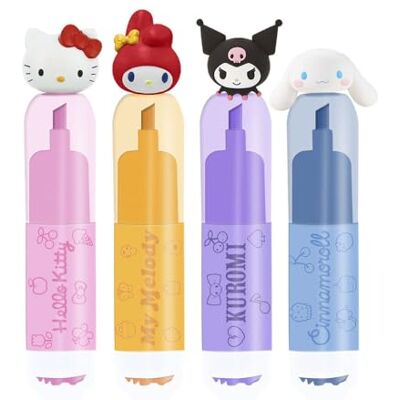 Kids Licensing Evidenziatori Fluorescenti Hello Kitty and Friends Pack 4 Colori Pennarelli Pastello per Studio, Ufficio e Materiale Scuola Kids Licensing Evidenziatori Fluorescenti Hello Kitty and Friends Pack 4 Colori Pennarelli Pastello per Studio, Ufficio e Materiale Scuola