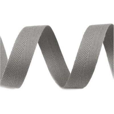 cyclingcolors Nastro in twill di cotone larghezza 16mm x lunghezza 50m, grigio cyclingcolors Nastro in twill di cotone larghezza 16mm x lunghezza 50m, grigio