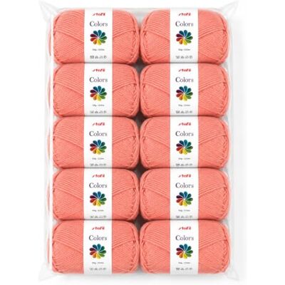 Stafil Colors Set da 10 Gomitoli Colore cipria – 10 Gomitoli da 50 g (500 g Totali) – Lana Acrilica per Uncinetto, Maglia, Amigurumi, Crochet e Lavori Creativi Stafil Colors Set da 10 Gomitoli Colore cipria – 10 Gomitoli da 50 g (500 g Totali) – Lana Acrilica per Uncinetto, Maglia, Amigurumi, Crochet e Lavori Creativi
