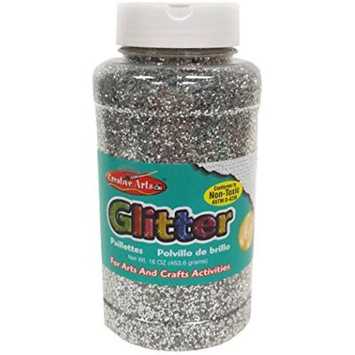 Charles Leonard Creative Arts by Glitter, 16 Ounce Bottle, Silver, 1 Each () Charles Leonard Creative Arts by Glitter, 16 Ounce Bottle, Silver, 1 Each ()