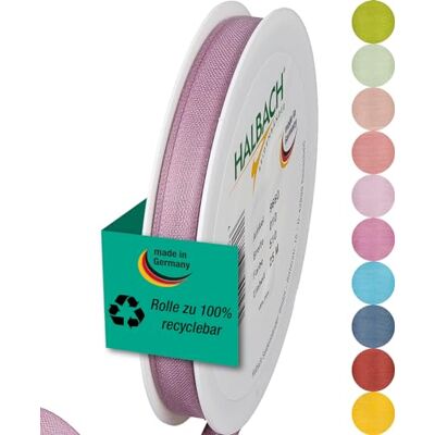 Halbach Seidenbänder Nastro regalo larghezza 10 mm lunghezza 25 m nastro prodotto in Germania nastri regalo in diversi colori e larghezze, perfetti per confezionare e decorare, colore: bacca Halbach Seidenbänder Nastro regalo larghezza 10 mm lunghezza 25 m nastro prodotto in Germania nastri regalo in diversi colori e larghezze, perfetti per confezionare e decorare, colore: bacca