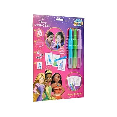 Disney Princess Set di Penne 3 penne e 3 stencil Cancelleria Bambini Set di penne per scrivere e disegnare, 3 stencil, dai 3 anni Disney Princess Set di Penne 3 penne e 3 stencil Cancelleria Bambini Set di penne per scrivere e disegnare, 3 stencil, dai 3 anni