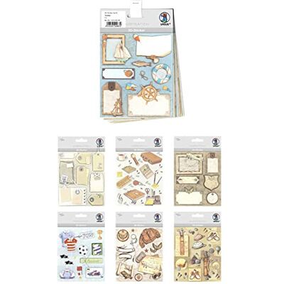 URSUS - Sportivo -Set 3D Hobby, Set con 7 Fogli di Adesivi di Colori Diversi, autoadesivi, Facili da Rimuovere, Adatti alla creazione di Cartoline, Multicolore, Medio, URSUS - Sportivo -Set 3D Hobby, Set con 7 Fogli di Adesivi di Colori Diversi, autoadesivi, Facili da Rimuovere, Adatti alla creazione di Cartoline, Multicolore, Medio,