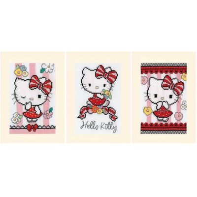 Vervaco Kit Punto Croce Contato SET DI 3 HELLO KITTY CARINERIA Biglietti Con Finestra Per Punto Croce 10,5 x 15 cm Set Fai Da Te Creativo Adulti Ricamate Accessori Per Lavoretti Creativi Vervaco Kit Punto Croce Contato SET DI 3 HELLO KITTY CARINERIA Biglietti Con Finestra Per Punto Croce 10,5 x 15 cm Set Fai Da Te Creativo Adulti Ricamate Accessori Per Lavoretti Creativi