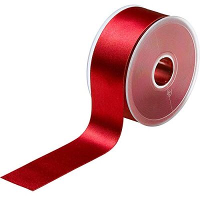 Prym Nastro di raso 38 mm rosso scuro Prym Nastro di raso 38 mm rosso scuro