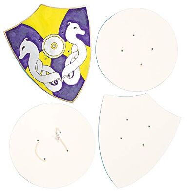 Baker Ross Scudo in cartoncino per Bambini da Creare Personalizzare e Giocarci (confezione da 4) Baker Ross Scudo in cartoncino per Bambini da Creare Personalizzare e Giocarci (confezione da 4)