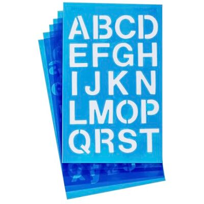 Westcott Lettercraft stencil, 3/10,2 cm "e 2,5 cm personaggi, Helvetica font () Westcott Lettercraft stencil, 3/10,2 cm "e 2,5 cm personaggi, Helvetica font ()
