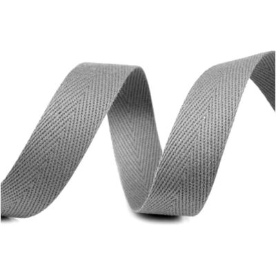 cyclingcolors Nastro in twill di cotone larghezza 18mm x lunghezza 50m, grigio cyclingcolors Nastro in twill di cotone larghezza 18mm x lunghezza 50m, grigio