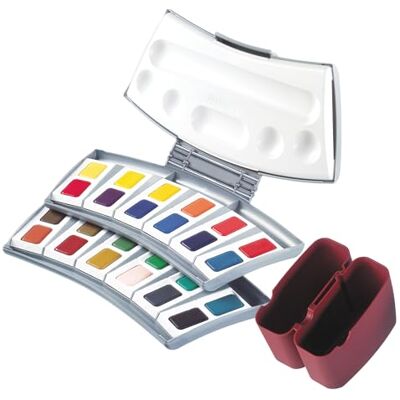 Pelikan Favorit Scatola per Pittura ad Acquerello, 24 Colori, 1 Pezzo, Colori Assortiti Pelikan Favorit Scatola per Pittura ad Acquerello, 24 Colori, 1 Pezzo, Colori Assortiti