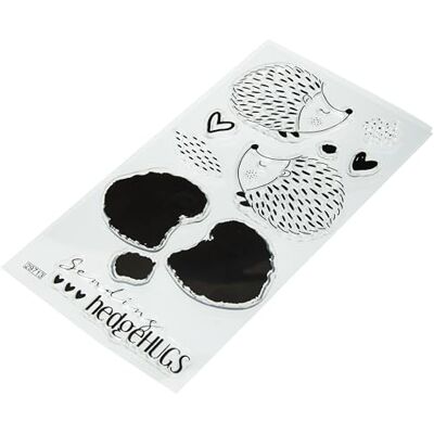 Sizzix Set di francobolli Trasparenti a Strati 10PK Hedgehugs di Lisa Jones Capitolo 4 2022 Stamps, Multicolour, One Size Sizzix Set di francobolli Trasparenti a Strati 10PK Hedgehugs di Lisa Jones Capitolo 4 2022 Stamps, Multicolour, One Size